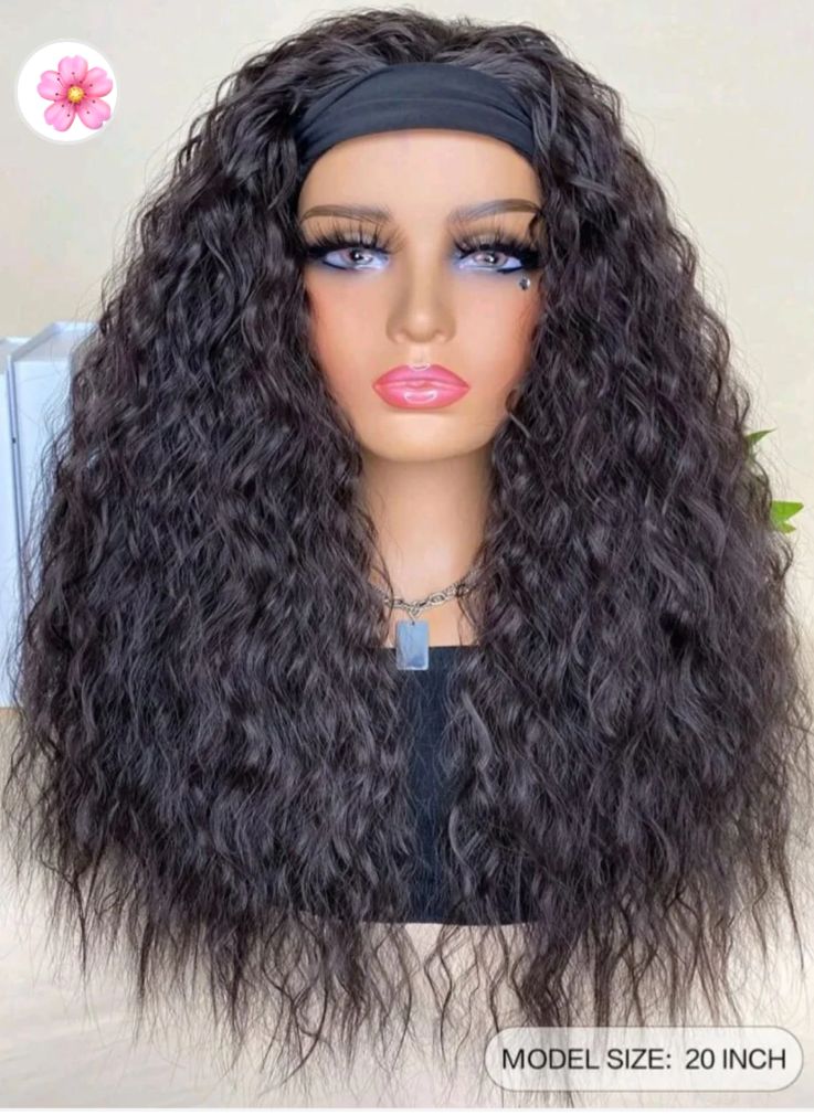 Nairobi Dark Brown Headband Human Hair Wig
